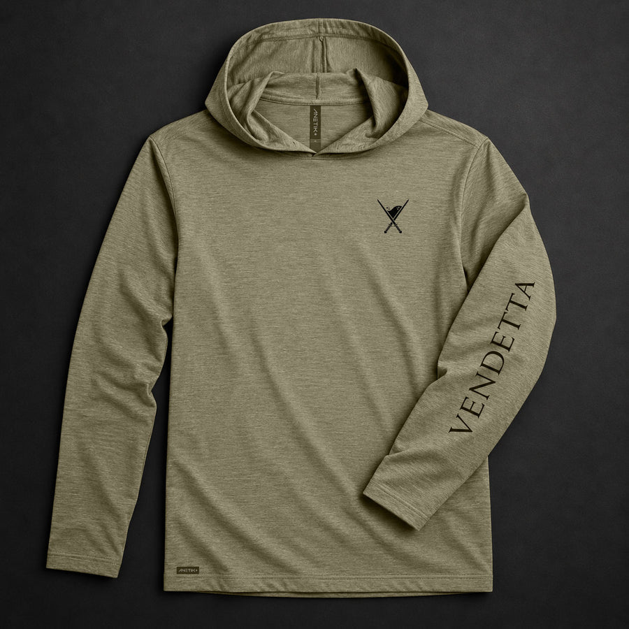 Vendetta Outdoors ANETIK Ghostlite Tech Hoody | Coyote Brown Heathered